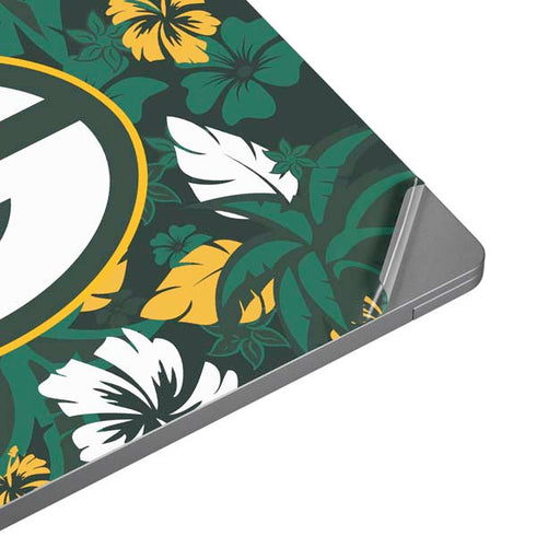 NFL Green Bay Packers Tropical Print Universal Laptop 16in (13 x 9.4in) Skin