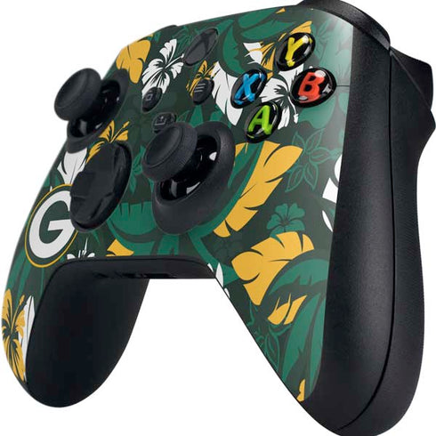 NFL Green Bay Packers Tropical Print Xbox Series X Controller Skin