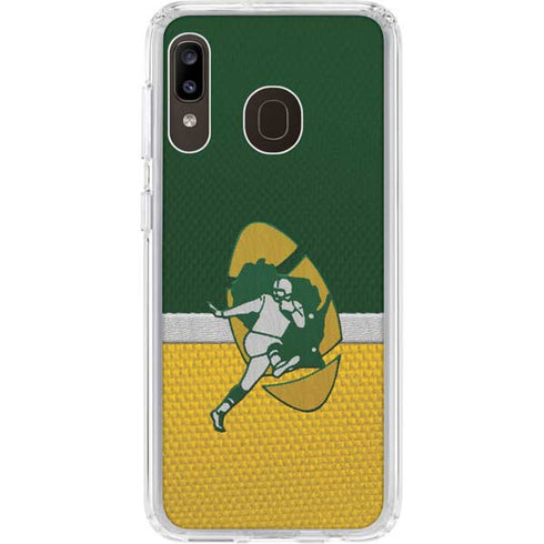 NFL Green Bay Packers Vintage Galaxy A20 Clear Case
