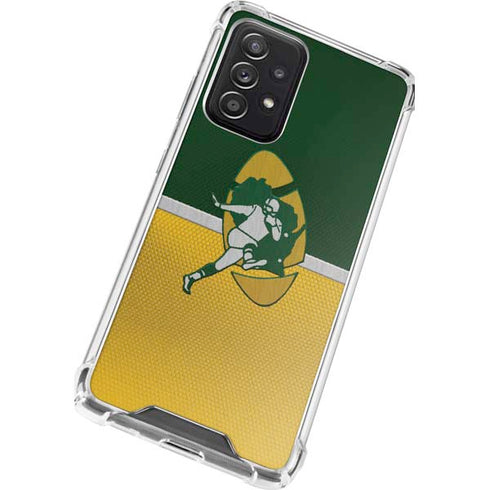 NFL Green Bay Packers Vintage Galaxy A52 5G Clear Case
