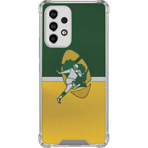 NFL Green Bay Packers Vintage Galaxy A53 5G Clear Case
