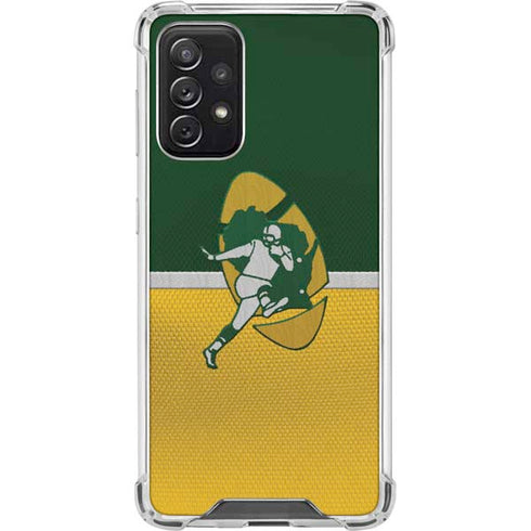 NFL Green Bay Packers Vintage Galaxy A72 5G Clear Case