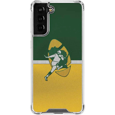 NFL Green Bay Packers Vintage Galaxy S21 FE Clear Case