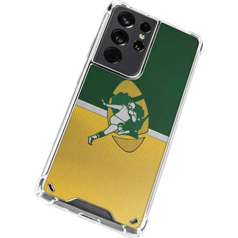 NFL Green Bay Packers Vintage Galaxy S21 Ultra 5G Clear Case