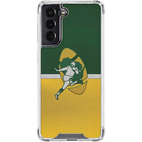 NFL Green Bay Packers Vintage Galaxy S22 Clear Case