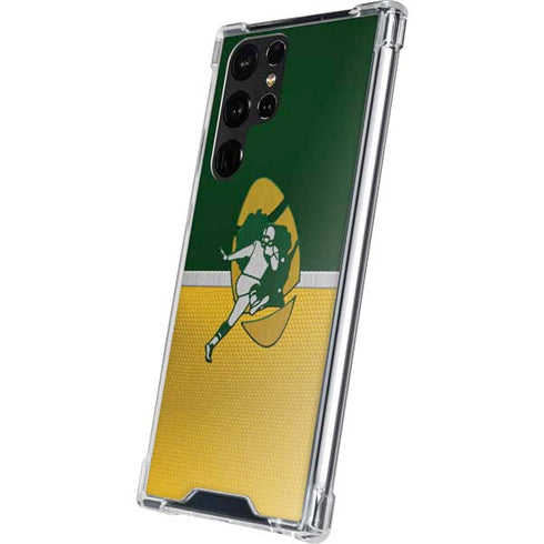 NFL Green Bay Packers Vintage Galaxy S22 Ultra Clear Case