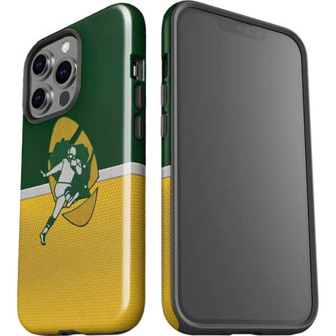 NFL Green Bay Packers Vintage iPhone 14 Pro Impact Case