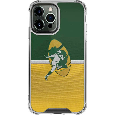 NFL Green Bay Packers Vintage iPhone 15 Pro Max Clear Case