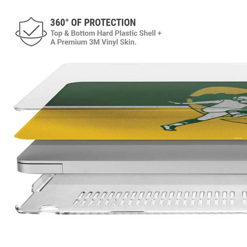 NFL Green Bay Packers Vintage MacBook Air 15in (2023-2025) Case plus Skin