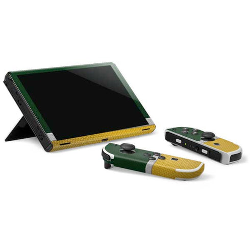 NFL Green Bay Packers Vintage Nintendo Switch OLED (2021) Skin