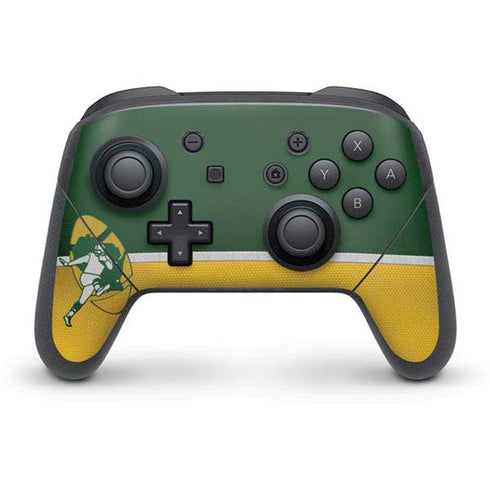 NFL Green Bay Packers Vintage Nintendo Switch Pro Controller Skin