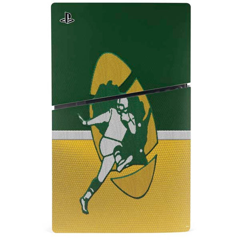 NFL Green Bay Packers Vintage PS5 Slim Digital Edition Console Skin