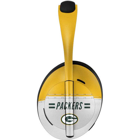 NFL Green Bay Packers White Striped Bose Noise Cancelling Headphones 700 Skin