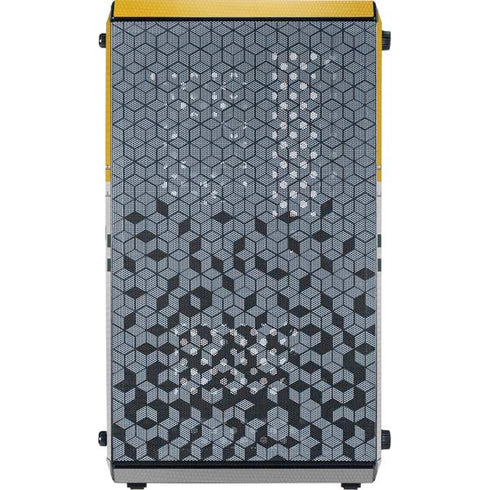 NFL Green Bay Packers White Striped Cooler Master MasterBox Q300L Mini Tower Skin