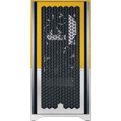 NFL Green Bay Packers White Striped Corsair 4000D Tempered Glass Mid-Tower ATX Case Skin