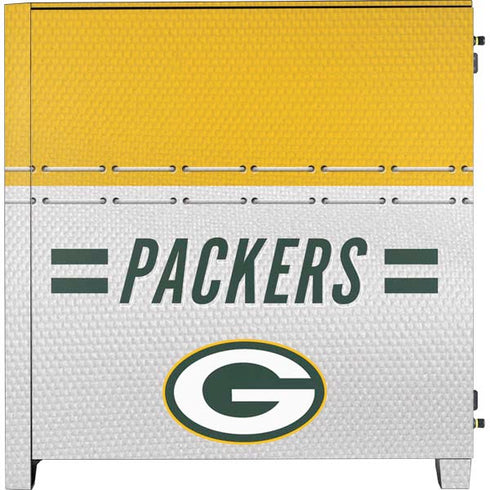 NFL Green Bay Packers White Striped Corsair 4000D Tempered Glass Mid-Tower ATX Case Skin