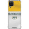 NFL Green Bay Packers White Striped Galaxy A12 Clear Case