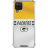 NFL Green Bay Packers White Striped Galaxy A12 Clear Case