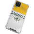 NFL Green Bay Packers White Striped Galaxy A12 Clear Case