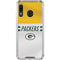 NFL Green Bay Packers White Striped Galaxy A30 Clear Case