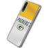 NFL Green Bay Packers White Striped Galaxy A50 Clear Case