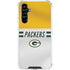 NFL Green Bay Packers White Striped Galaxy A54 5G Clear Case