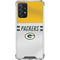 NFL Green Bay Packers White Striped Galaxy A72 5G Clear Case