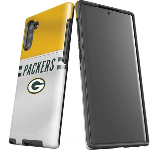 NFL Green Bay Packers White Striped Galaxy Note 10 Pro Case