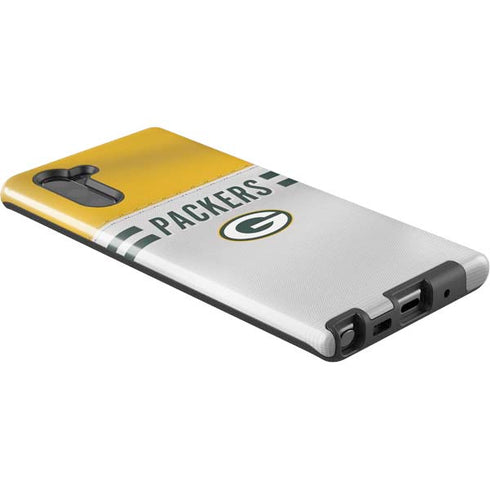 NFL Green Bay Packers White Striped Galaxy Note 10 Pro Case
