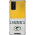 NFL Green Bay Packers White Striped Galaxy Note20 5G Clear Case