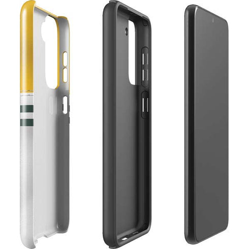 NFL Green Bay Packers White Striped Galaxy S21 Plus 5G Pro Case