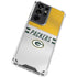 NFL Green Bay Packers White Striped Galaxy S21 Ultra 5G Clear Case