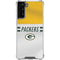 NFL Green Bay Packers White Striped Galaxy S22 Plus Clear Case