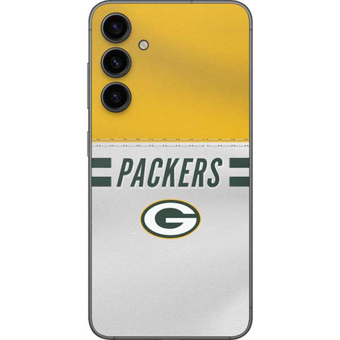 NFL Green Bay Packers White Striped Galaxy S23 FE Skin