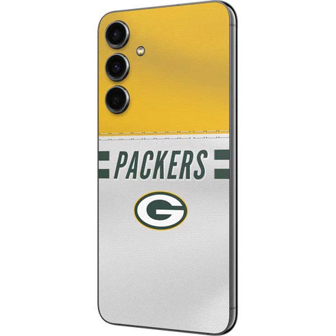 NFL Green Bay Packers White Striped Galaxy S23 FE Skin
