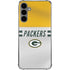 NFL Green Bay Packers White Striped Galaxy S24 Plus Clear Case