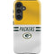 NFL Green Bay Packers White Striped Galaxy S24 Plus Impact Case