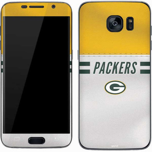 NFL Green Bay Packers White Striped Galaxy S7 Skin