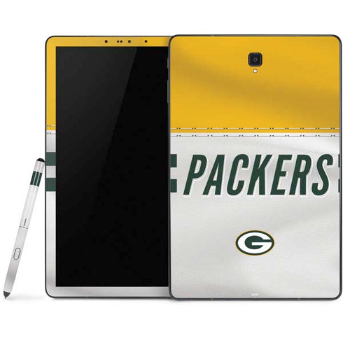 NFL Green Bay Packers White Striped Samsung Galaxy Tab Skin