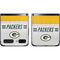 NFL Green Bay Packers White Striped Galaxy Z Flip Skin