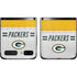 NFL Green Bay Packers White Striped Galaxy Z Flip Skin