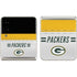 NFL Green Bay Packers White Striped Galaxy Z Flip3 5G Skin