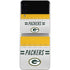 NFL Green Bay Packers White Striped Galaxy Z Flip3 5G Skin