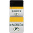 NFL Green Bay Packers White Striped Galaxy Z Flip4 5G Skin