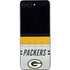 NFL Green Bay Packers White Striped Galaxy Z Flip5 5G Skin