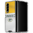 NFL Green Bay Packers White Striped Galaxy Z Fold4 5G Clear Case