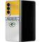 NFL Green Bay Packers White Striped Galaxy Z Fold4 5G Skin