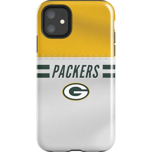 NFL Green Bay Packers White Striped iPhone 11 Impact Case