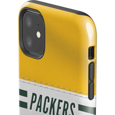 NFL Green Bay Packers White Striped iPhone 11 Impact Case