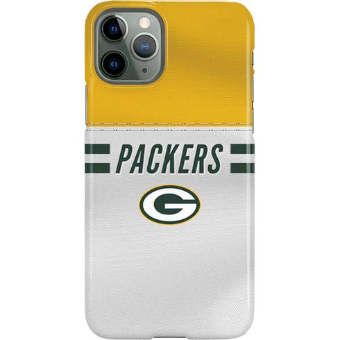 NFL Green Bay Packers White Striped iPhone 11 Pro Lite Case